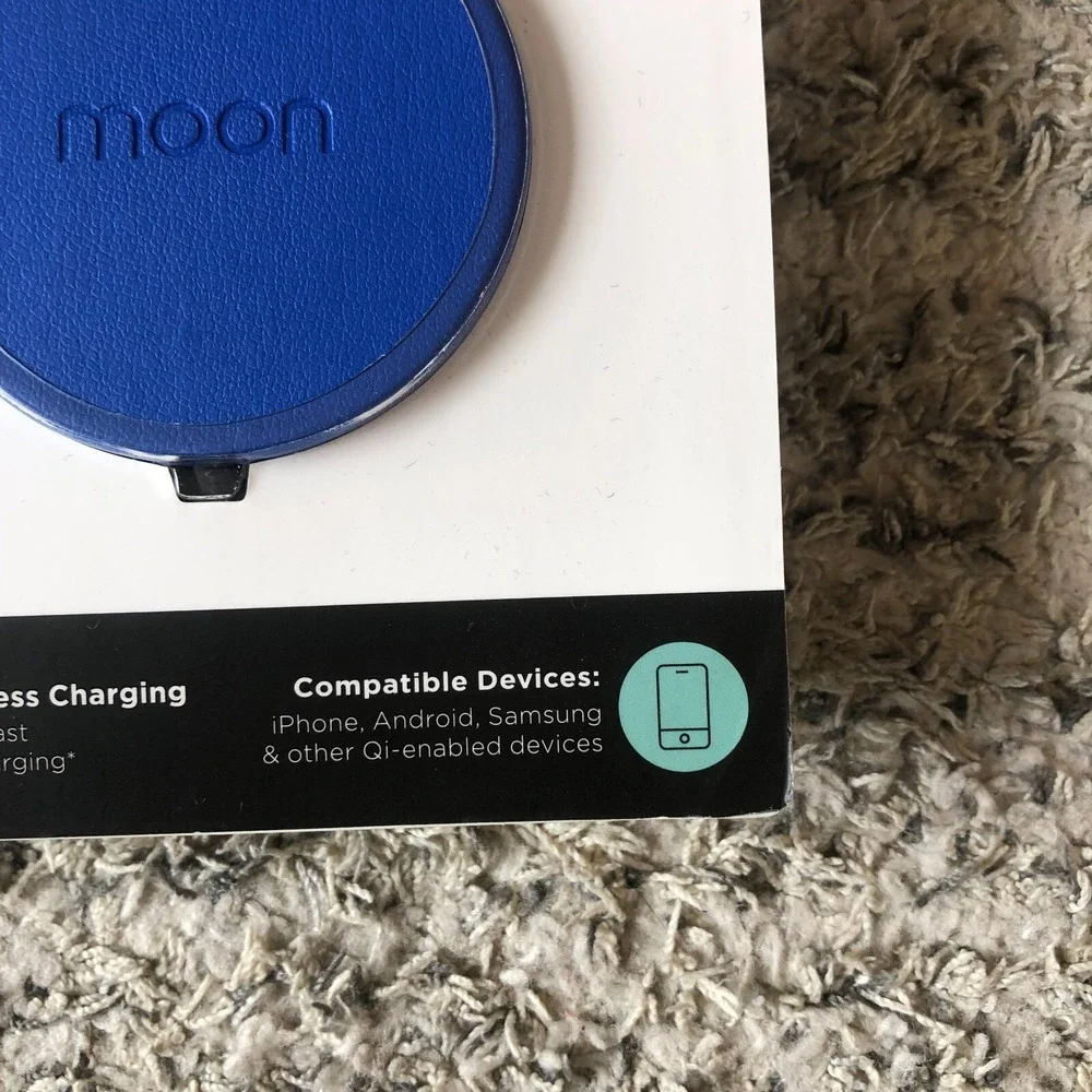 Moon 10w Wireless Charger ( Blue‎ )